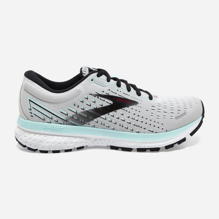 Brooks Women's Ghost 13 Road Running Shoes Singapore - Grey/Fair Aqua/Black (38926-CRTY)